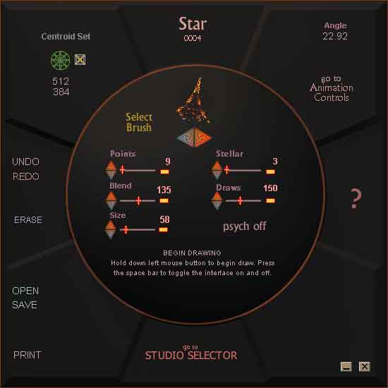 Star Studio User Interface